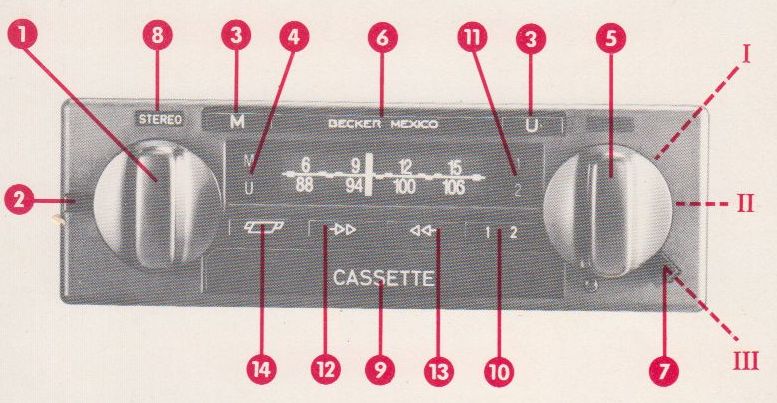 Becker Stereo Verstärker für Becker Mexico Cassette Autoradio